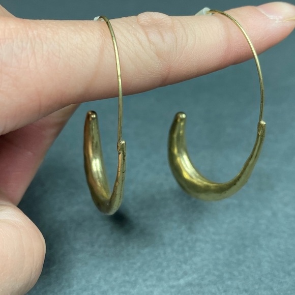 Dangle Crescent Earrings - Picture 3 of 6